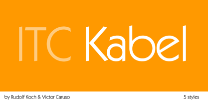 ITC Kabel Font Poster 1